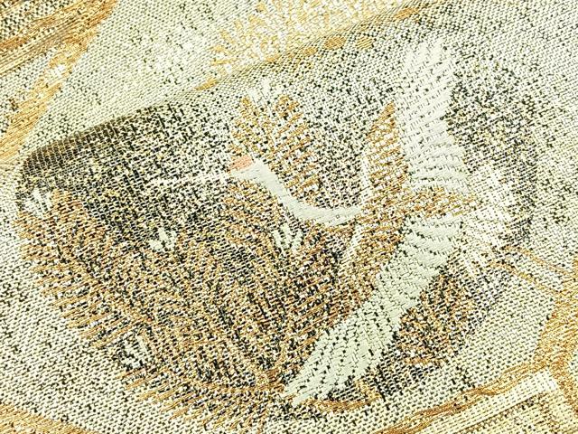 平和屋着物◎九百佐賀錦 六通柄袋帯 唐織 蒔絵 金糸 正絹 逸品 BAAM5618if