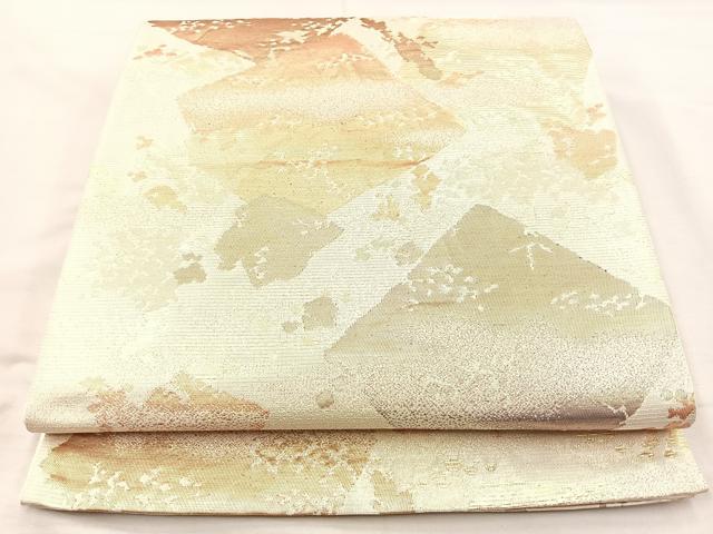 平和屋着物◎六通柄袋帯 彩華美匠錦 金糸 正絹 逸品 BAAM5631if