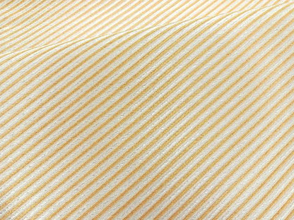 平和屋着物◎佐賀錦 六通柄袋帯 斜縞 金銀糸 正絹 逸品 BAAM6586cm