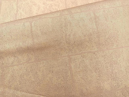 平和屋着物◎六通柄 本袋帯 色紙並び 金糸 正絹 逸品 BAAM6607cm