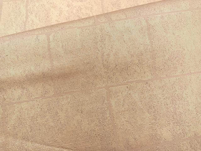 平和屋着物◎六通柄 本袋帯 色紙並び 金糸 正絹 逸品 BAAM6607cm