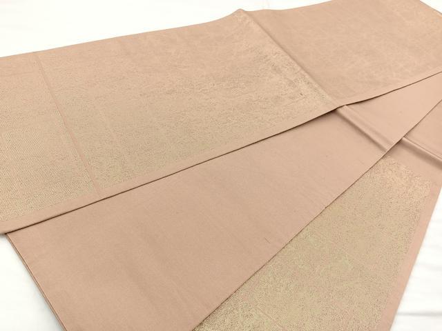 平和屋着物◎六通柄 本袋帯 色紙並び 金糸 正絹 逸品 BAAM6607cm