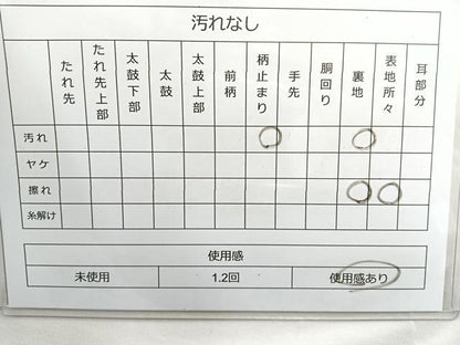 平和屋着物◎六通柄 本袋帯 色紙並び 金糸 正絹 逸品 BAAM6607cm