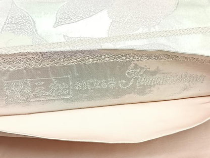 平和屋着物◎六通柄袋帯 草花文 金銀糸 正絹 逸品 BAAM6654cm