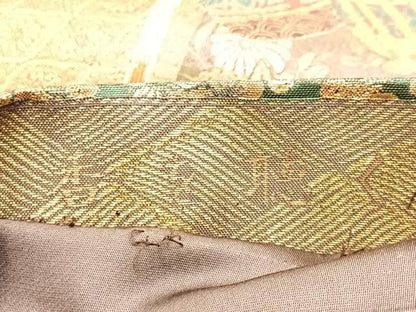 平和屋着物■六通柄袋帯 唐織 香を聴く 金糸 正絹 逸品 BAAM7969if
