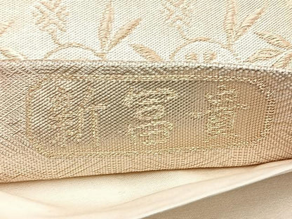 平和屋着物◎六通柄袋帯　唐織　新冨貴　金糸　正絹　逸品　BAAN1124cm
