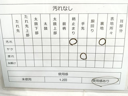 平和屋着物◎六通柄袋帯　唐織　格天井花鳥文　金銀糸　正絹　逸品　BAAN1141cm