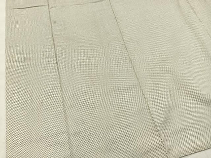 平和屋着物■上質なお召 十字絣文様 正絹 逸品 BAAN1227hz