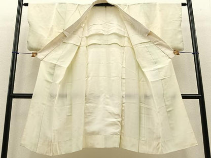 平和屋着物■上質な長襦袢　無双仕立て　舞花文　正絹　逸品　BAAN1351ow