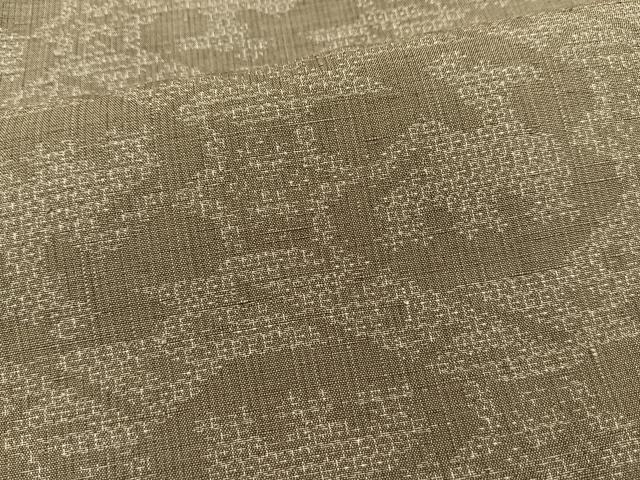 平和屋着物●結城紬 100亀甲 有栖川文様 正絹 逸品 BAAN2567me