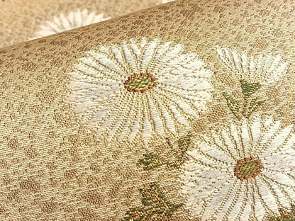 平和屋着物■六通柄袋帯 道長松寿華文 金糸 正絹 逸品 BAAN2632du