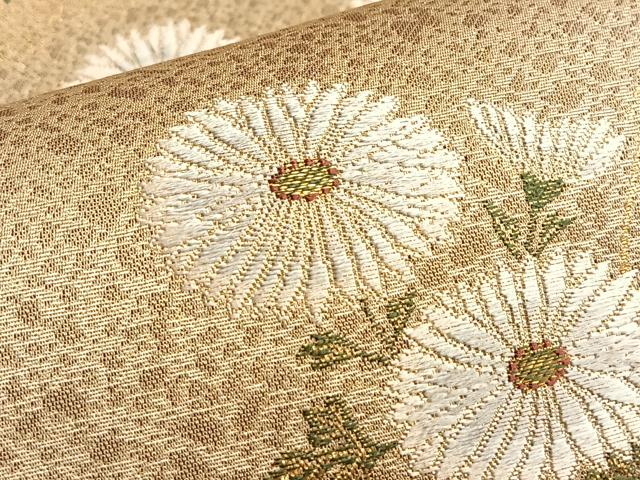 平和屋着物■六通柄袋帯 道長松寿華文 金糸 正絹 逸品 BAAN2632du