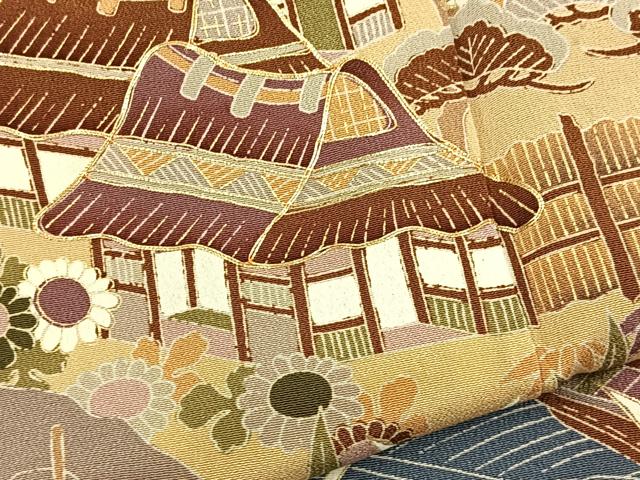 平和屋着物■豪華黒留袖　駒刺繍　松竹梅　御所解草花文　正絹　逸品　BAAN4811jr