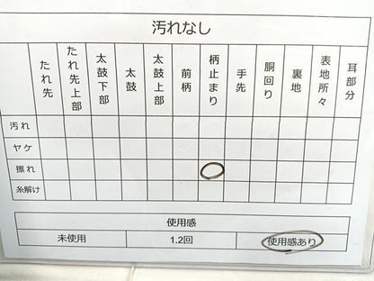 平和屋着物◎佐賀錦 六通柄袋帯 斜線花唐草文 金糸 正絹 逸品 BAAN5132cm