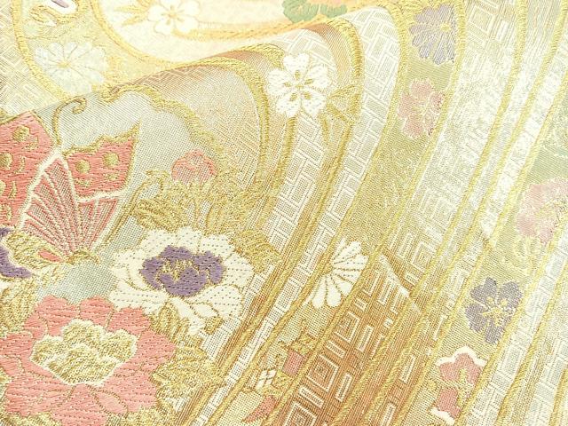 袋帯 佐賀錦 金彩 美しい花 正絹 AO-4122 9c4054f47e68db2c8e4b51f0b4d625
