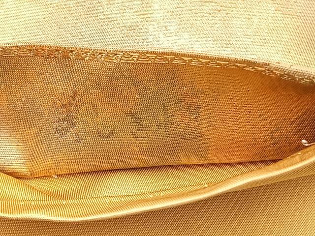 平和屋着物◎六通柄袋帯 美しき憧 金糸 正絹 逸品 BAAN5221cm