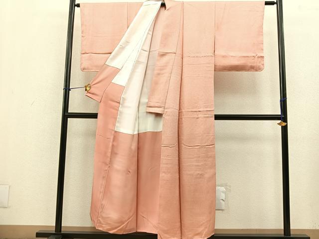 平和屋着物■上質なお召 霞文 正絹 逸品 BAAN5918ct