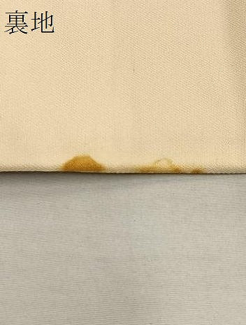 平和屋着物■六通柄袋帯　流水花鶴文　金糸　正絹　逸品　BAAN6176ea