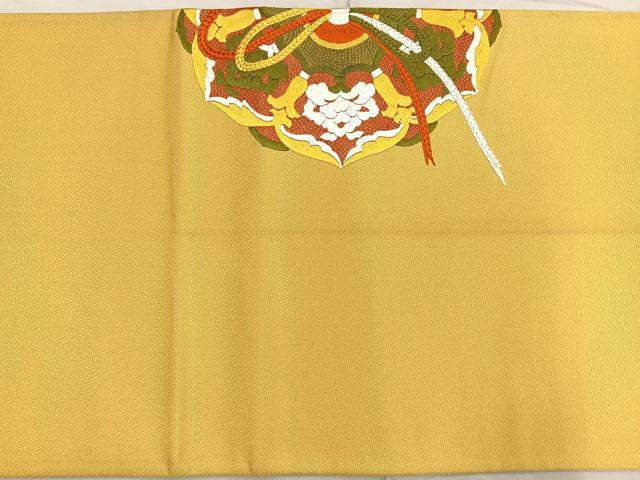 平和屋着物■太鼓柄袋帯　総刺繍　鏡裏文　正絹　逸品　BAAN6180ea