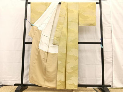 平和屋着物■上質な小紋　雲重ね文　正絹　逸品　BAAN7946sa