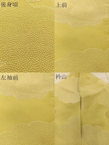 平和屋着物■上質な小紋　雲重ね文　正絹　逸品　BAAN7946sa