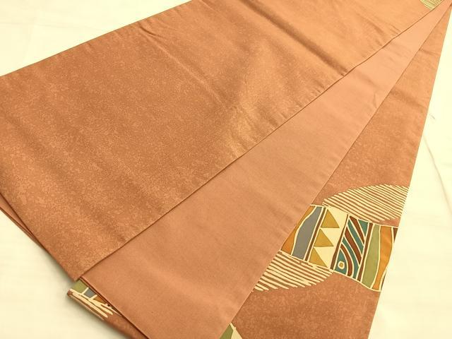 平和屋着物◎太鼓柄袋帯 幾何学文様 正絹 逸品 BAAN8945du