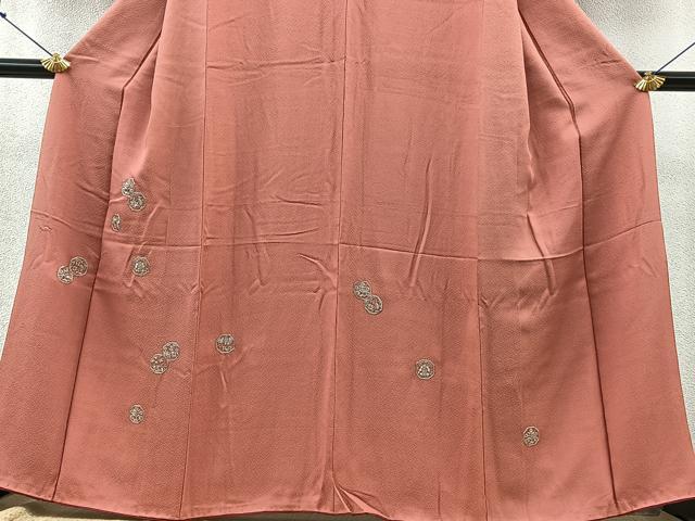 平和屋着物■豪華色留袖 総刺繍 草花丸文 銀糸 正絹 逸品 BAAN9442ow