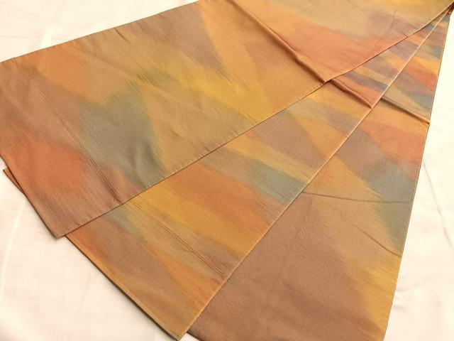 平和屋着物◎両面全通柄袋帯　霞文　正絹　逸品　BAAO0034du
