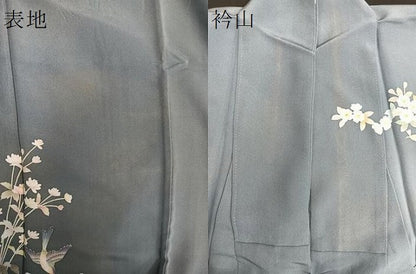 平和屋着物■訪問着　作家物　花鳥文　正絹　逸品　BAAO0171ev