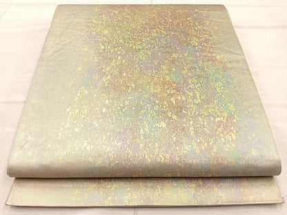 平和屋着物◎六通柄袋帯 箔散らし 引箔 正絹 逸品 BAAO3476if
