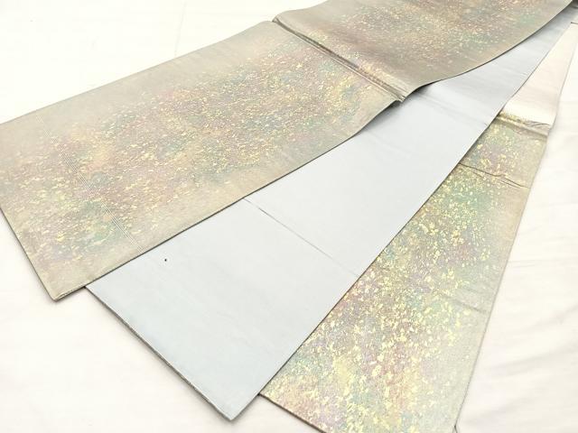 平和屋着物◎六通柄袋帯 箔散らし 引箔 正絹 逸品 BAAO3476if