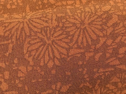 平和屋着物■上質な小紋　草花文　正絹　逸品　未使用　BAAO3928pu