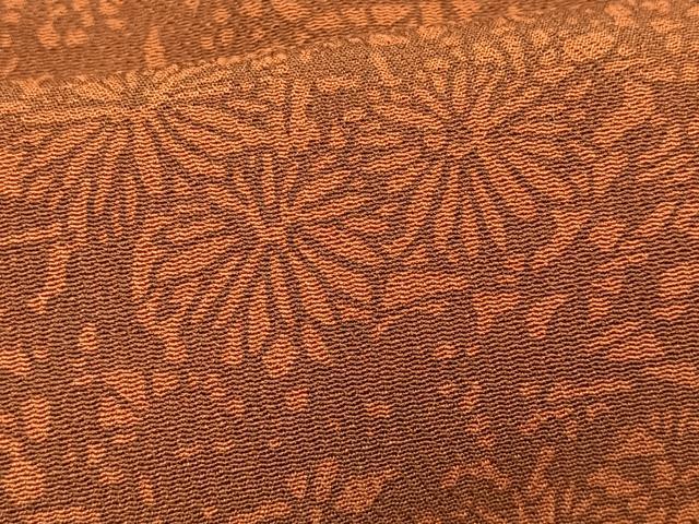平和屋着物■上質な小紋　草花文　正絹　逸品　未使用　BAAO3928pu