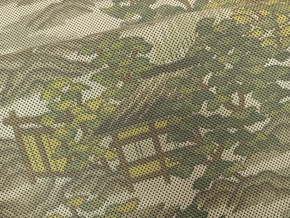 平和屋着物■上質なお召 7マルキ 風景文 正絹 逸品 BAAO4983hz