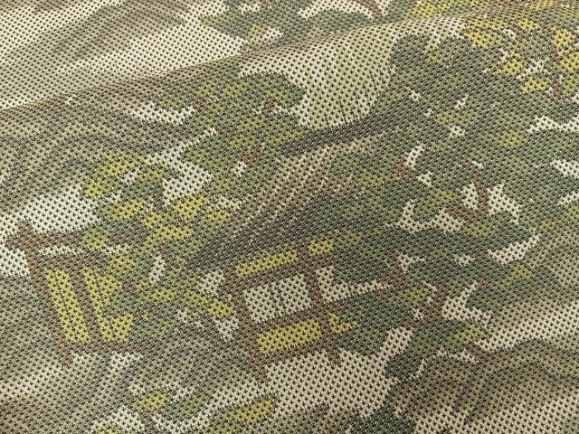 平和屋着物■上質なお召 7マルキ 風景文 正絹 逸品 BAAO4983hz