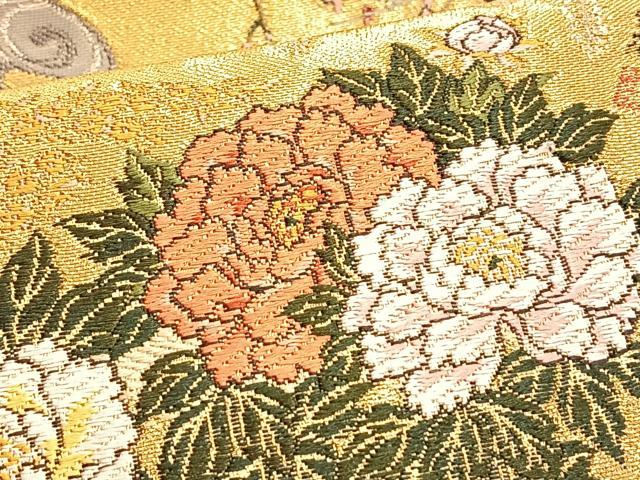 大割引 平和屋着物□全通柄袋帯 地紙琳派文様 BAAO5088du 逸品 正絹 引箔 着物・浴衣
