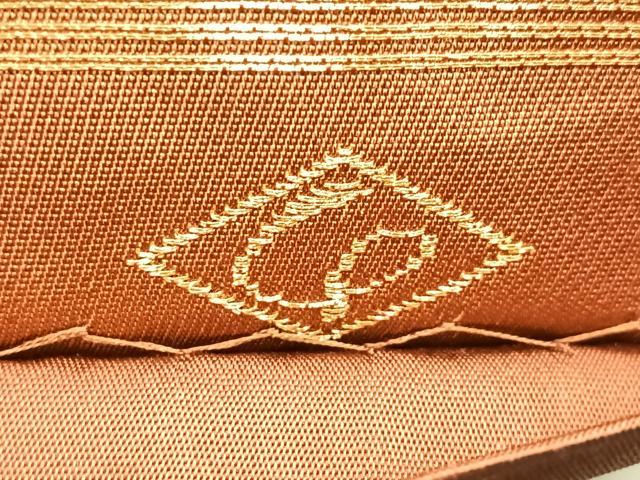 袋帯 西陣 川島織物 本金糸 豪華加工 六通 正絹 着物 RO-2224 平和屋着物○西陣 川島織物 六通柄 本袋帯 花丸文 金糸 正絹