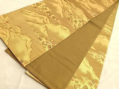 平和屋着物◎六通柄袋帯 天平の香 金銀糸 正絹 逸品 BAAO8517du