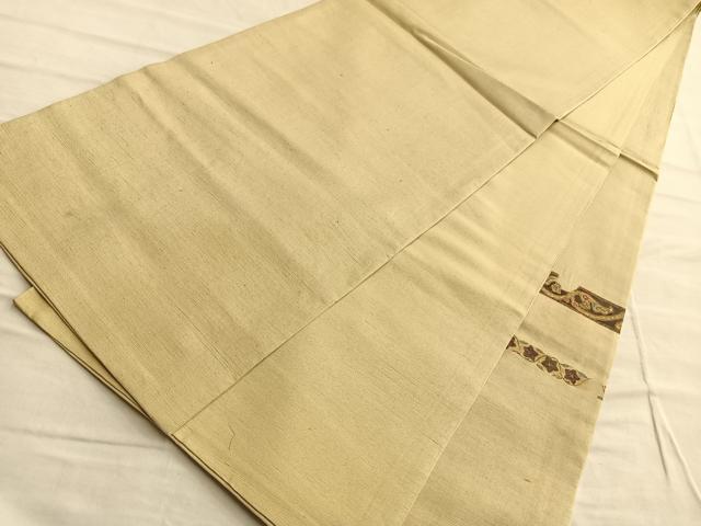 平和屋着物●太鼓柄袋帯 紬地 花間道 金彩 正絹 逸品 BAAO8959du