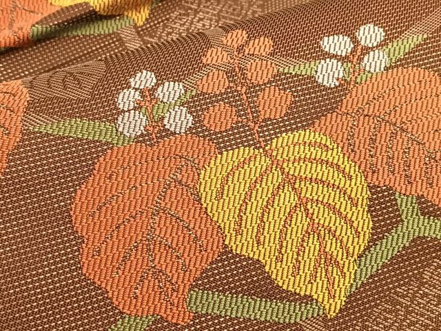 平和屋着物●六通柄袋帯 桐亀甲文様 正絹 逸品 BAAO9901du