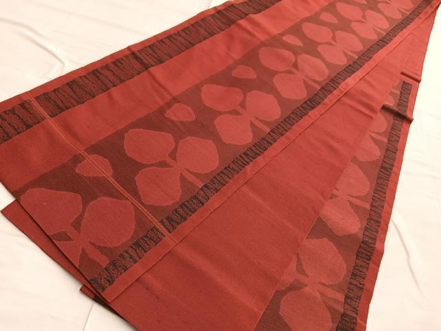 平和屋着物●六通柄 本袋帯 更紗花文 金糸 正絹 逸品 BAAO9911du