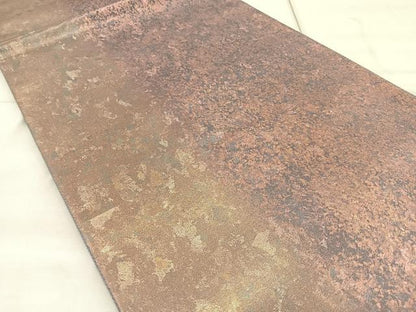 平和屋着物◎六通柄袋帯 流文シルク箔 金彩 正絹 逸品 BAAP1864ea
