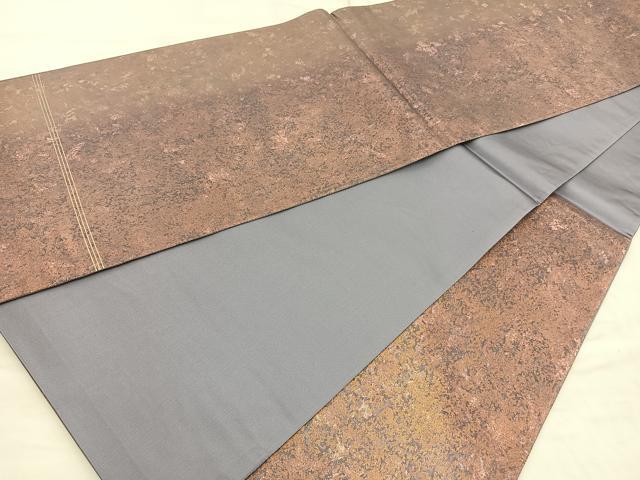 平和屋着物◎六通柄袋帯 流文シルク箔 金彩 正絹 逸品 BAAP1864ea