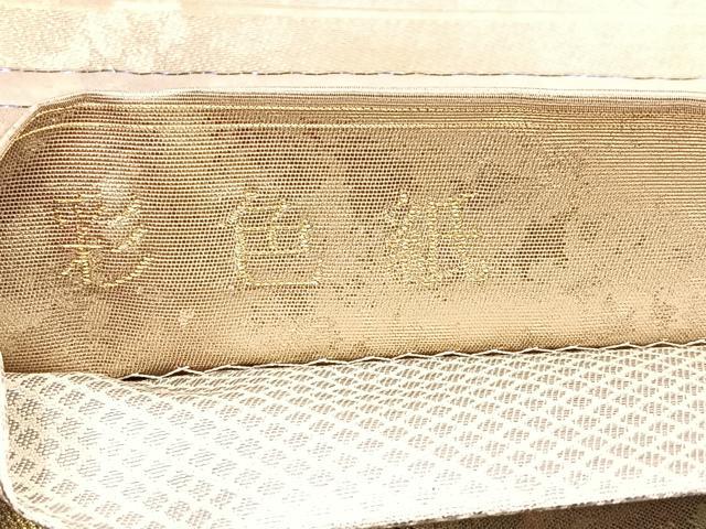 平和屋着物◎六通柄袋帯　彩色紙　金銀糸　引箔　正絹　逸品　BAAP2325if