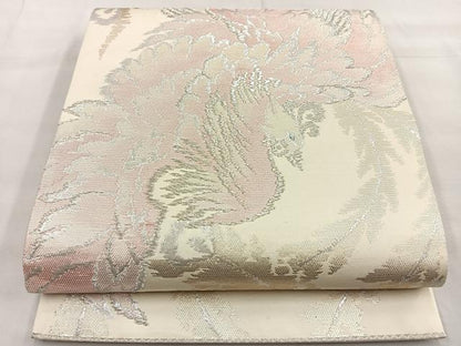 平和屋着物◎六通柄袋帯 鳳凰 金銀糸 正絹 逸品 BAAP4145ea