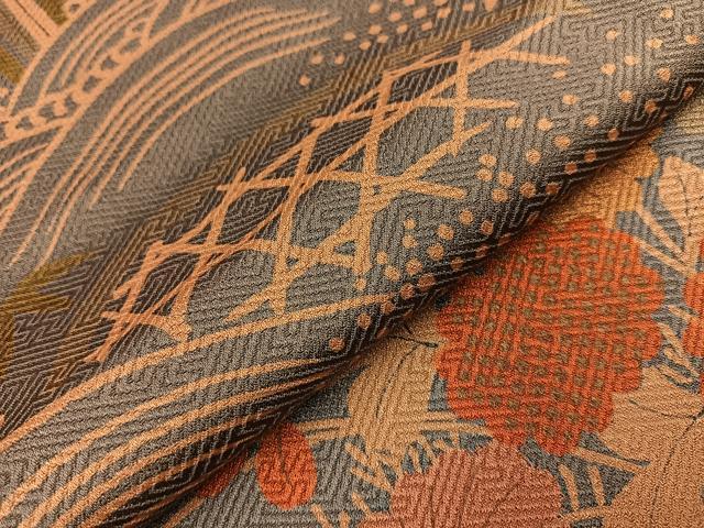 平和屋着物■上質な小紋　籬流水花文　金彩　正絹　逸品　BAAQ3145sa