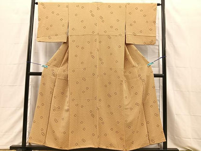 平和屋着物■上質な小紋　幾何学吉祥文　正絹　逸品　BAAQ3157sa