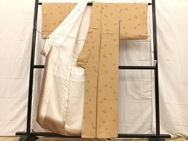 平和屋着物■上質な小紋　幾何学吉祥文　正絹　逸品　BAAQ3157sa