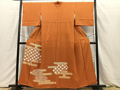 平和屋着物■豪華色留袖　雲隠れエ霞吉祥文　金彩　正絹　逸品　BAAQ3167sa