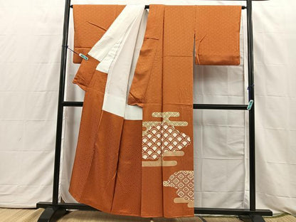 平和屋着物■豪華色留袖　雲隠れエ霞吉祥文　金彩　正絹　逸品　BAAQ3167sa